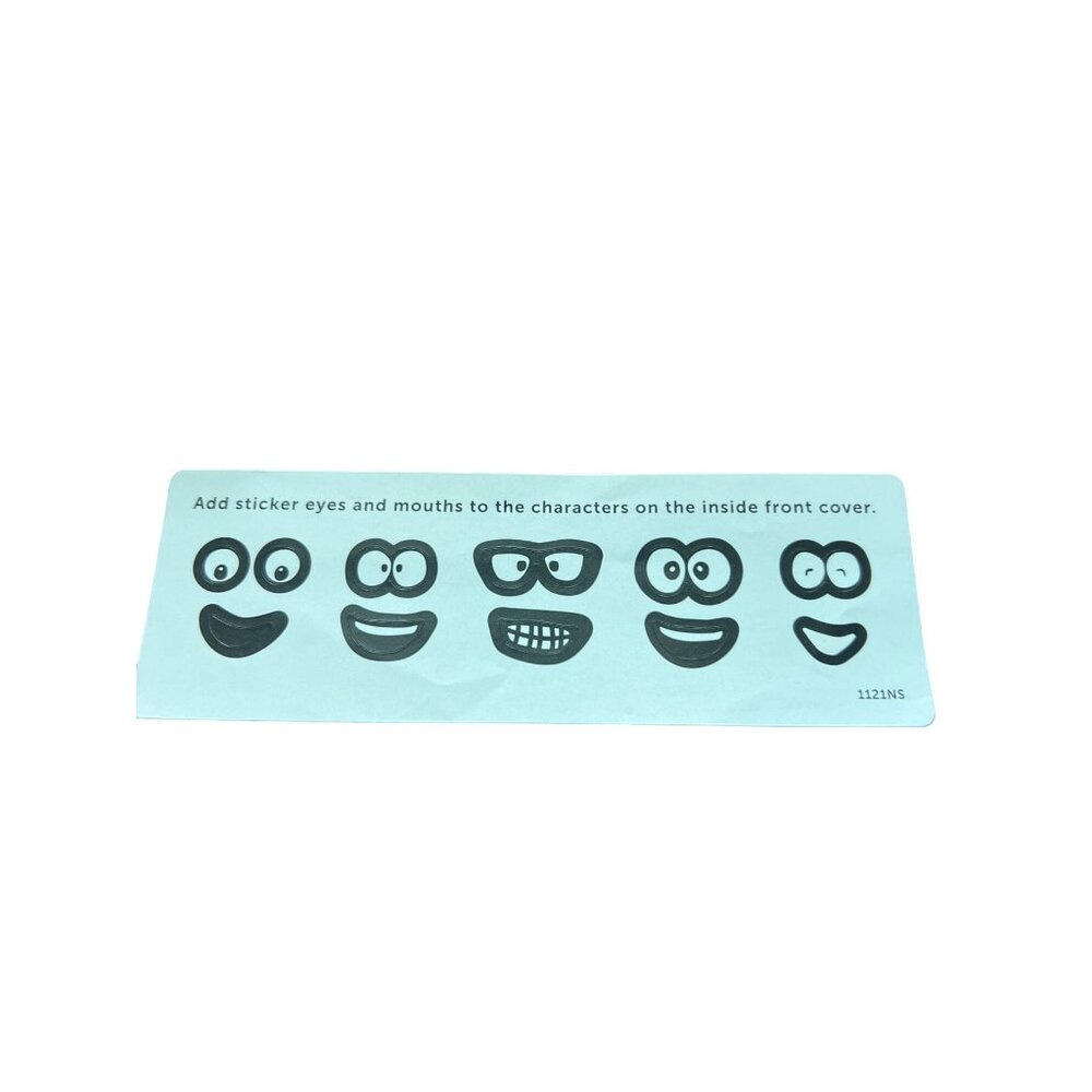 Vintage Funny Faces Sticker Sheet For Kids' Crafting & Decorating 6"